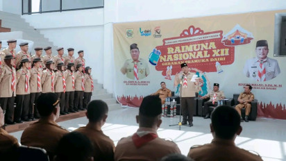 16 Peserta Raimuna Nasional Kontingen Pramuka Cabang Kabupaten Dairi Diberangkatkan Bupati Untuk Mengikuti Rainas XII di Jakarta