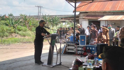 Mentan Syahrul Yasin Limpo Tinjau Penanaman Padi Perdana Gernas El Nino di Lahan Perusahaan, Targetkan 3 Juta Ton Beras