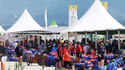 Antisipasi Angin Topan Khanun, Kontingen Pramuka Indonesia Pindah ke Asrama Universitas Wonkwang