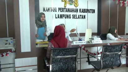 Sambut HUT RI Ke 78, Kantor BPN Lampung Selatan Buka Pelayanan Cepat 78 Menit