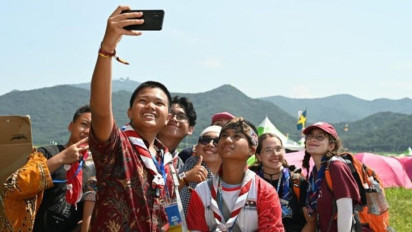 Kontingen Jambore Pramuka Asal Indonesia Dievakuasi dari ancaman Topan Khanun