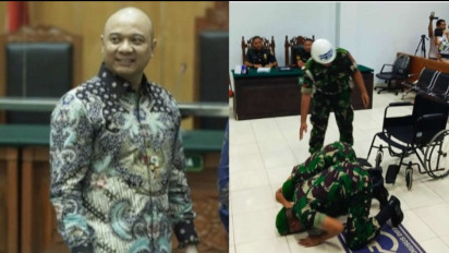 Sama-sama Divonis Hukuman Penjara Seumur Hidup, Teddy Minahasa Santuy, Sertu Yalpin Tarzun Sampai Menangis Sesenggukan