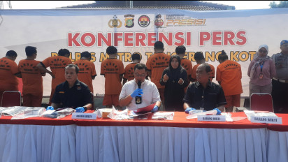 Peras Pria Hidung Belang, Polres Metro Tangerang Kota Ringkus Tiga Oknum Wartawan Bersama Tujuh Orang Lainnya