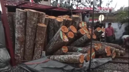 Truk Terguling di Lintasan Rel, Perjalanan Dua KA Ngadat 