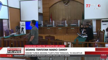 Sidang Tuntutan Mario Dandy Ditunda, Materi Tuntutan Belum Siap