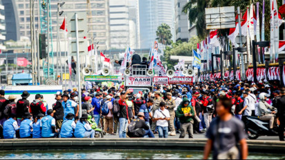Ada Demo Buruh, Sejumlah Titik di Jakarta Macet