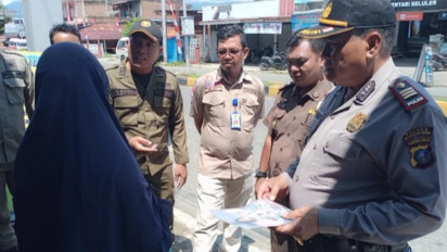 Polres Madina Bersama Pemkab Madina Razia Gepeng dan Peminta Sumbangan