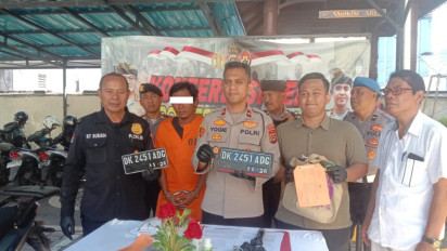 Kunci Masih Terpasang, Seorang ABK di Bali Curi Motor Driver Ojol di Masjid
