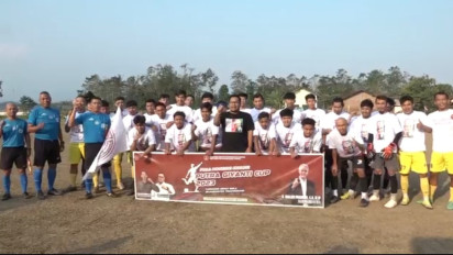 Pena Mas Ganjar Peringati Kemerdekaan RI dengan Menggelar Turnamen Sepak Bola di Temanggung