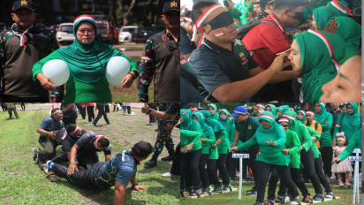 Meriahkan HUT RI Ke-78, Lapangan Benteng Medan Diwarnai Berbagai Kegiatan Perlombaan