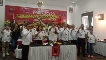 Projo Bali Deklarasikan Dukung Prabowo Subianto sebagai Capres