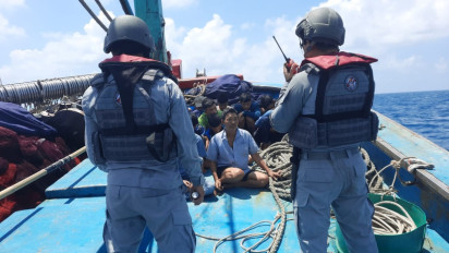 Bakamla RI Tangkap Kapal Vietnam  yang Mencuri Ikan di Laut Natuna Utara