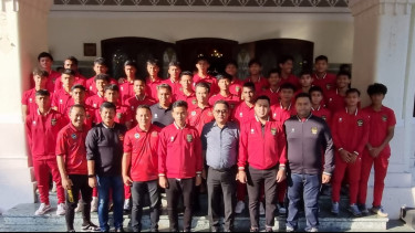 Tutup Pemusatan Latihan di Solo, Gibran Jamu Timnas U-17 Sarapan Bersama