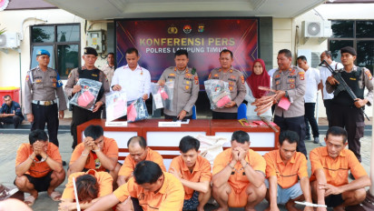 Akhir Juli hingga Agustus, 9 Pelaku Tindak Kejahatan Berhasil Diringkus Polres Lampung Timur