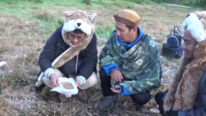 Fenomena Embun Beku di Dieng Banjarnegara, Kopi Susu Panas Berubah Jadi Es Krim