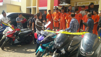 7 Pelaku Sindikat Curanmor Kabupaten Kota Ditangkap Jatanras Polda Sumsel