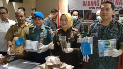 BNNP Jatim Musnahkan Barang Bukti Narkoba Jaringan Malaysia