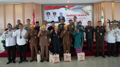 Ramah Tamah dengan Veteran, Wagub Kaltim Hadi Mulyadi Berpesan Generasi Muda Jaga Persatuan
