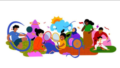 Google Doodle Ikut Merayakan HUT RI ke-78, Ilustrasi Perlombaan Saat Perayaan 17 Agustus