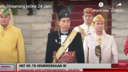 Presiden Jokowi Gunakan Baju Daerah Ageman Songkok Singkepan Ageng di Hut RI ke-78