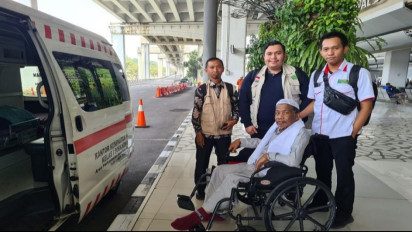 Ramlan Bin Ahmad Sontel, Jemaah Haji asal Riau yang Sempat Dirawat di RS Arab Saudi Akhirnya Kembali ke Tanah Air