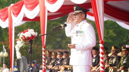 Bupati OKU Timur Pimpin Upacara Kemerdekaan ke-78 RI