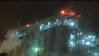 Kebakaran Hebat Landa Pabrik Counvire STG Batubara