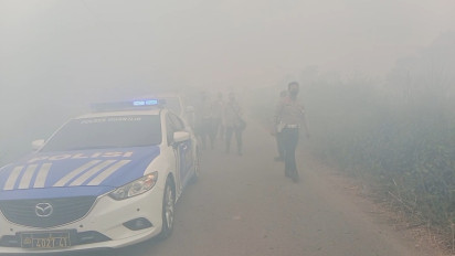 Kapolda Sumsel Rasakan Pekatnya Kabut Asap, 131 Hektar Lahan di Ogan Ilir Terbakar Hingga Agustus 2023