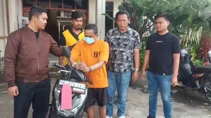 Polres Tanah Karo Berhasil Menangkap Pelaku Pencurian Sepeda Motor di Bandar Baru