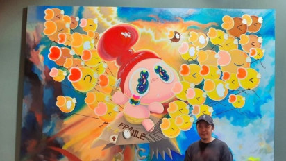 Lukisan Maestro Basoeki Abdullah Menjelma dalam Tokoh Redmiller Blood