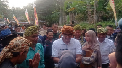 Menparekraf Sandiaga Uno Optimis Target 4,4 Juta Tenaga Kerja Baru di Sektor Pawisata serta Ekonomi Kreatif Tercapai