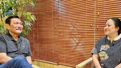 Gelar Pertemuan Informal di Hari Libur, Puan dan Luhut Diskusi soal Politik dan Ekonomi