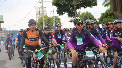 Ribuan Goweser Ramaikan Event Sriwijaya Ranau Grand Fondo ke-V tahun 2023