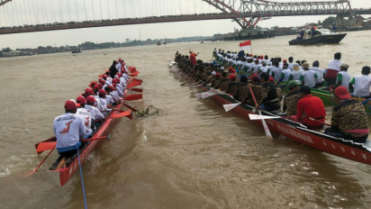 Perlombaan Perahu Bidar di Sungai Musi Palembang, Dimulai dari Cerita Rakyat