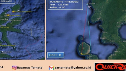 Satu Unit Longboat Berpenumpan Lima Orang Dilaporkan Tenggelam di Perairan Sahu Kabupaten Halmahera Barat, Dua Hilang