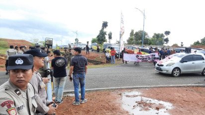Dianggap Rendah, Puluhan Sopir Taxi Online di Tanjungpinang Berunjuk Rasa Minta Penyesuaian Tarif