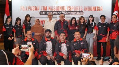 PB ESI Resmi Lepas Timnas Esports IESF 15th World Esports Championships 2023