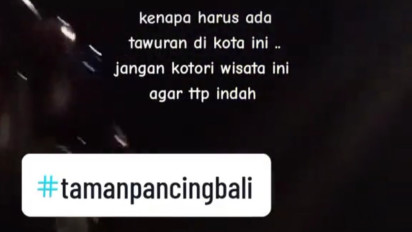 Viral Video Begal dan Tawuran di Taman Pancing Resahkan Warga Bali, Kapolresta : itu Hoax