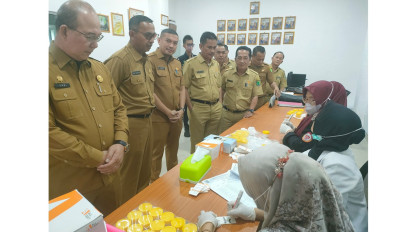 67 Pegawai Dinas PMD Musi Banyuasin Dites Urine Ulang, Dua Pegawai Positif Narkoba