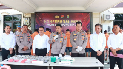 Pengedar Narkoba Asal Banten Diamankan Polres Lampung Timur