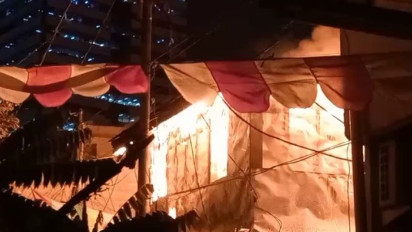 Berita Foto: Begini Kondisi Pemukiman Seberang Kantor Wali Kota Jakarta Pusat yang Dilanda Kebakaran