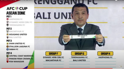 Hasil Drawing Piala AFC 2023/2024: Bali United di Grup G, PSM Makassar di Grup H