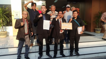 Belasan Eks DPRD Melaporkan Wali Kota Malang ke Polda Jatim