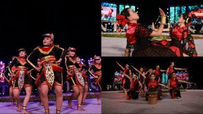 Tari Garap Angguk Kulonprogo dan Tari Bala Tau Asal Polman Pukau Penonton F8