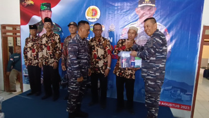 Dampak El Nino, Koarmada II Surabaya Salurkan Bantuan Sembako dan Pengobatan Gratis di Seluruh Wilayah Pesisir