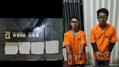 Polisi Tangkap 2 Pemuda Pengedar Sabu-sabu di Kabanjahe Karo