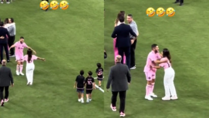 Istri Lionel Messi Antonela Rocuzzo Hampir Cium Rekan Setim Suaminya, Ternyata Salah Sasaran…