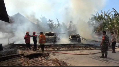 Mobil Kepala Desa di Nganjuk Terbakar, Ini Penyebabnya