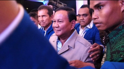 Prabowo-Erick Thohir hingga Ketum Parpol Koalisi Kompak Hadiri HUT ke-25 PAN di Hotel Sultan Jakarta