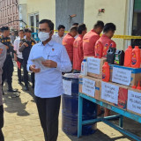 Ditreskrimsus Polda Sumut Gerebek Ruko Tempat Pengoplos dan Gudang Pemasaran Oli Ilegal